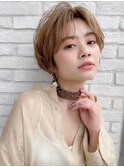 小顔◎顔周り前髪カットレイヤーカット/ショートボブ[門前仲町]