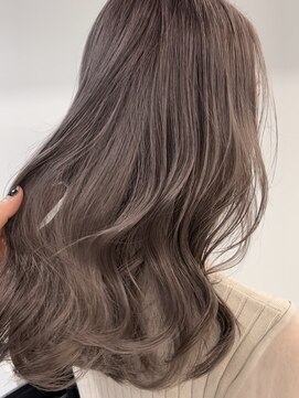 ペレ 栄店(PELE) デザインカラー/レイヤーカット/ウェットヘア/オリーブベージュ