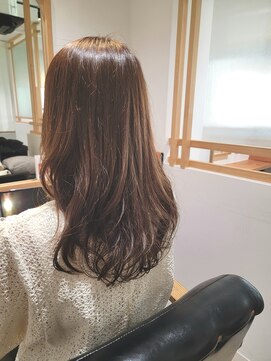 エニィ 池袋西口(Any) デザインカラー/レイヤーカット/ウェットヘア/オリーブベージュ