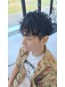 【メンズ人気NO.2】カット＋量子水ケアパーマ￥１２１００→