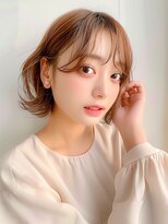 クラン 岡本(Chlan)&nbsp;耳掛け外ハネボブ　くびレイヤー　シースルー前髪