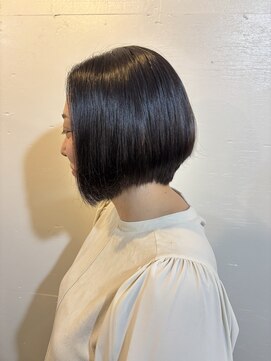 リエヌ 大井町 青物横丁(Re N) 大人可愛い艶髪ボブ×酸性縮毛矯正☆30代40代50代60代