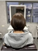 アッシュカラーショートボブ