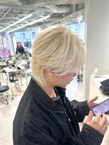 ユーフォリア 渋谷グランデ(Euphoria SHIBUYA GRANDE)&nbsp;メンズマッシュウルフ×抜きっぱなしブロンドヘア