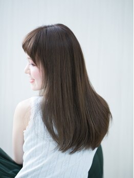 クラウン ヘア ラウンジ(CROWN hair lounge)の写真/【大好評！サマカラキャンペーン開催中】ＴＯＫＩＯ縮毛矯正で夏真っ盛りの暑さに負けない、サラ艶髪に♪