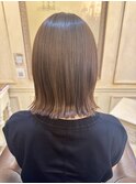 切りっぱなしボブ