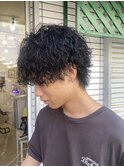 波巻きパーマ