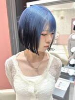 リー 梅田(Lee)&nbsp;Ryosuke/ケアブリーチ2回必須/ルーツ/グラデーションカラー/青黒