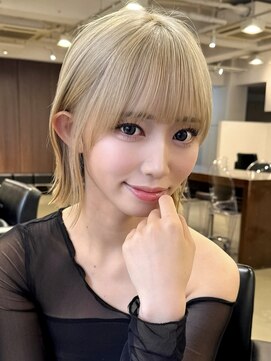 アビー(ABBEY3) シースルミニマルボブショート顔まわり外ハネ切りっぱなし