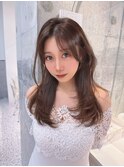レイヤーカット小顔に見せるヘア/韓国ヘア/髪質改善/福岡/博多/