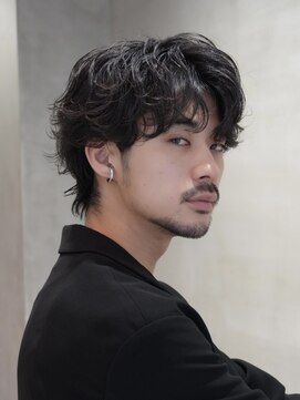 バイフィフス 原宿/表参道(by fifth) センターパートシャドウパーマスパイラルパーマ大人メンズヘア