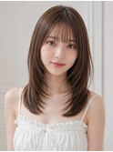 バタフライカットラベンダーカラーショートレイヤーくびれヘア◎