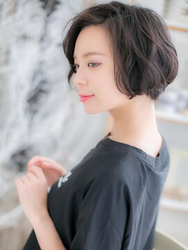 カバーヘア 上尾西口店(COVER HAIR) ■mod's上尾6-7★■黒髪がso cool ！大人かわいいラフボブ