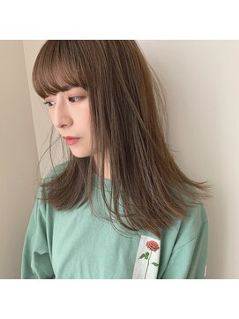 ボタン テンジン(VOTAN tenjin) 【Votan 北村】ベージュカラー×ストレート外ハネ☆