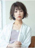 【AFLOAT 晃輔】20代30代大人可愛いひし形ショートボブ 髪質改善