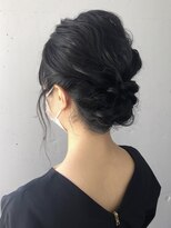 オトナ女子 お呼ばれ  シニヨンスタイル