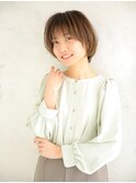 シースルーバングなショート