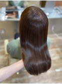 髪質改善ミネコラ美髪ロングカーキブラウンツヤ感20代30代40代