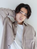 【Gallica】七三アップバング/透明感ブラウン/束感マッシュ