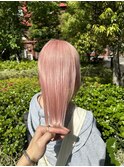 ペールピンク/暖色/ハイトーン/エフェクトブリーチ/