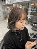 表参道駅/レイヤーカット/顔周り/酸性ストレート/縮毛矯正/ボブ