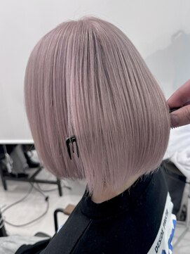 ロウル 渋谷(LOWRL) ピンクラベンダーグレー/ブリーチ