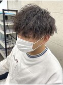 ツイストスパイラルパーマ ハイライト 刈り上げ ツーブロック