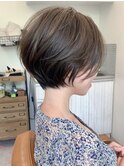 ショートボブ丸みショートカットマッシュショート