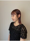 切りっぱなしボブ/顔周りレイヤー/前髪/原宿神宮前