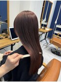 20代30代40代ピンクアッシュ髪質改善カラー艶感ストレート