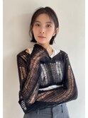 シースルー外はねボブ