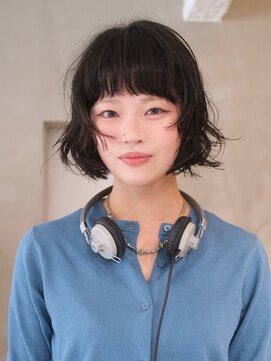 外国人風ボブパーマ