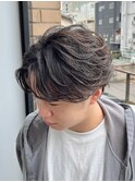 フェザーパーマフェザーショートセンターパート