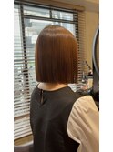 シルキーストレート× 切りっぱなしボブ