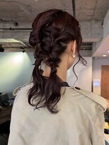 【徳岡】ヘアセット　アレンジ　お呼ばれヘア　タイトヘア