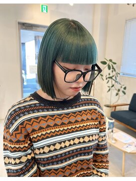 ジジ インターパーク 宇都宮(Gigi) 個性派ハイトーンボブ