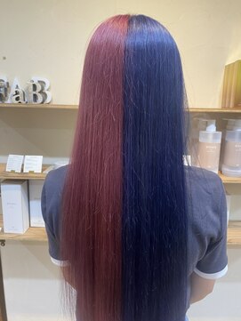 ファブ 千葉店(FaB) ピンク×ブルー ツートンカラー