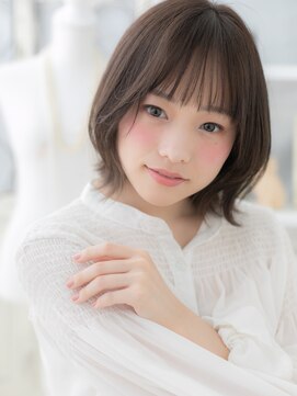 カバーヘア 上尾西口店(COVER HAIR) アッシュグレージュ裾カラー小顔外ハネボブTc5上尾20代30代40代