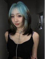 天神美容室&nbsp;天神大名レイヤーカットデザインカラーハイトーンブリーチ