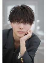 オーシャントーキョー 仙台(OCEAN TOKYO)&nbsp;シャドウパーマショートマッシュツーブロック韓国スパイラル黒髪