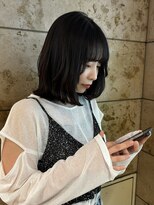 アクシス ナゴヤ(AXIS NAGOYA) 【なつミ】ミルクティーブロンド/ダークブルー/デジタルパーマ/