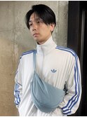 センターパート 曲がる縮毛矯正 ニュアンスパーマ 南川聖華