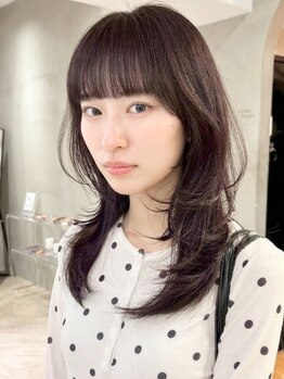 ローレンアオ(LOREN AO)の写真/LOREN顔周りレイヤー[ブリーチ/ダブルカラー/インナーカラー/レイヤーカット/縮毛矯正/韓国/レイヤー]