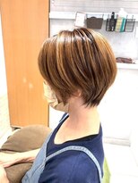 アース モード 新小岩店(EARTH/M)&nbsp;キャラメルブラウン×丸みショートボブ