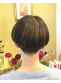 刈り上げのマッシュ