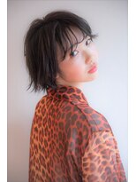 ペレ(pele)&nbsp;【自由が丘pele】ショートボブ　黒髪も柔らかく見せるパーマ