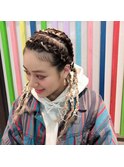 コーンロウ☆アレンジ
