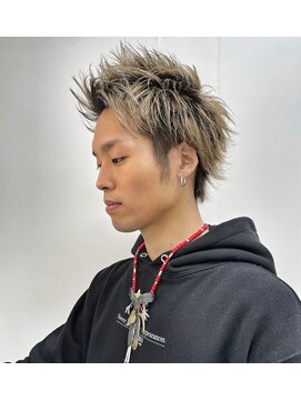 ヘアバイプルーヴ(Hair by PROVE) PROVE×M'sコラボスタイル【ハイライトショートショートバング】