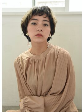 ユノ(juno) 【Lepes】ニュアンスパーママッシュショート★アッシュグレー