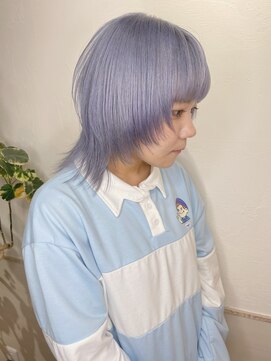 レイム(LAME) 水色×ウルフカット